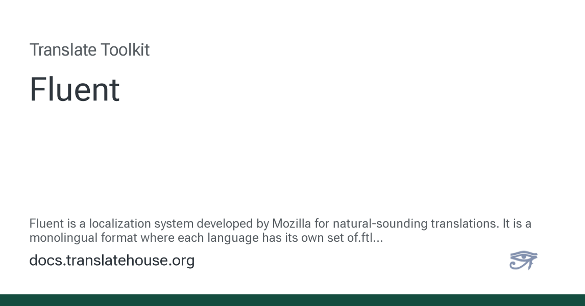 Fluent - Translate Toolkit 3.19.11 documentation